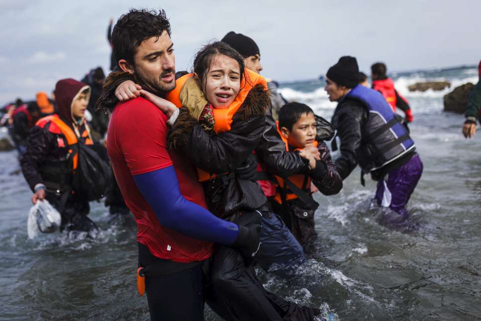 HCR réfugiés 2016, Grèce, Lesbos