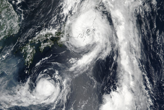Japon - typhon Mindulle (août 2016)