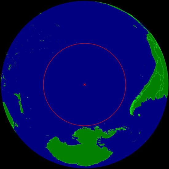 Monde - Point Nemo, le plus éloigné de toute terre sur notre planète