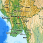 Myanmar (Birmanie) – topographique