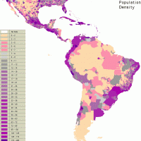 Amérique du Sud – Densité