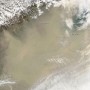 China – Satellite image of the dust storm (April 2009)
