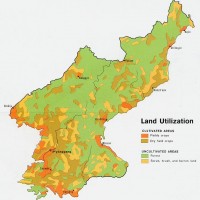 Corée du Nord – utilisation des sols