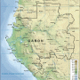 Gabon – topographique