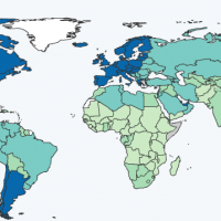 Carte de l’indice de développement humain 2011 (IDH)