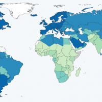 Carte de l’indice de développement humain 2013 (IDH)