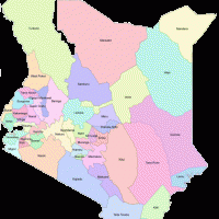 Kenya – administrative (comtés)