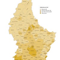 Luxembourg – densité (2014)