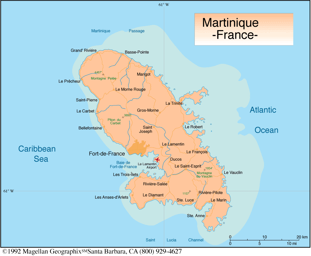 Где находится мартиника. La Martinique карта. Мартиника на карте.