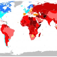 Monde – Corruption, indice de perception (2014)