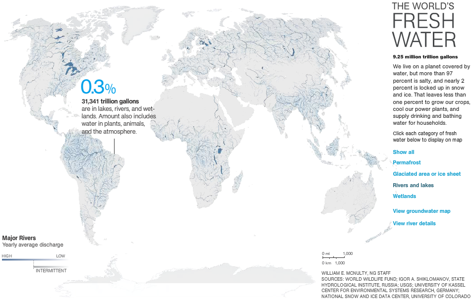 Monde Fleuves Et Lacs Map Populationdatanet