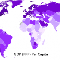 Monde – PIB-PPA en 2008