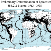 World – Location of earthquakes