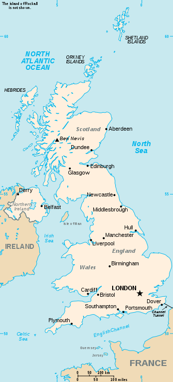 Royaume-Uni - petite • Map • PopulationData.net