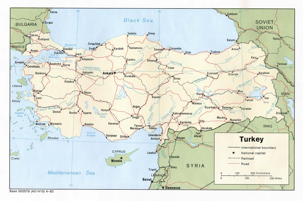 карта городов турции фото