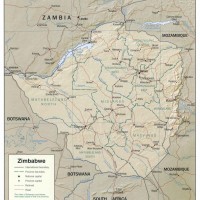 Zimbabwé – relief